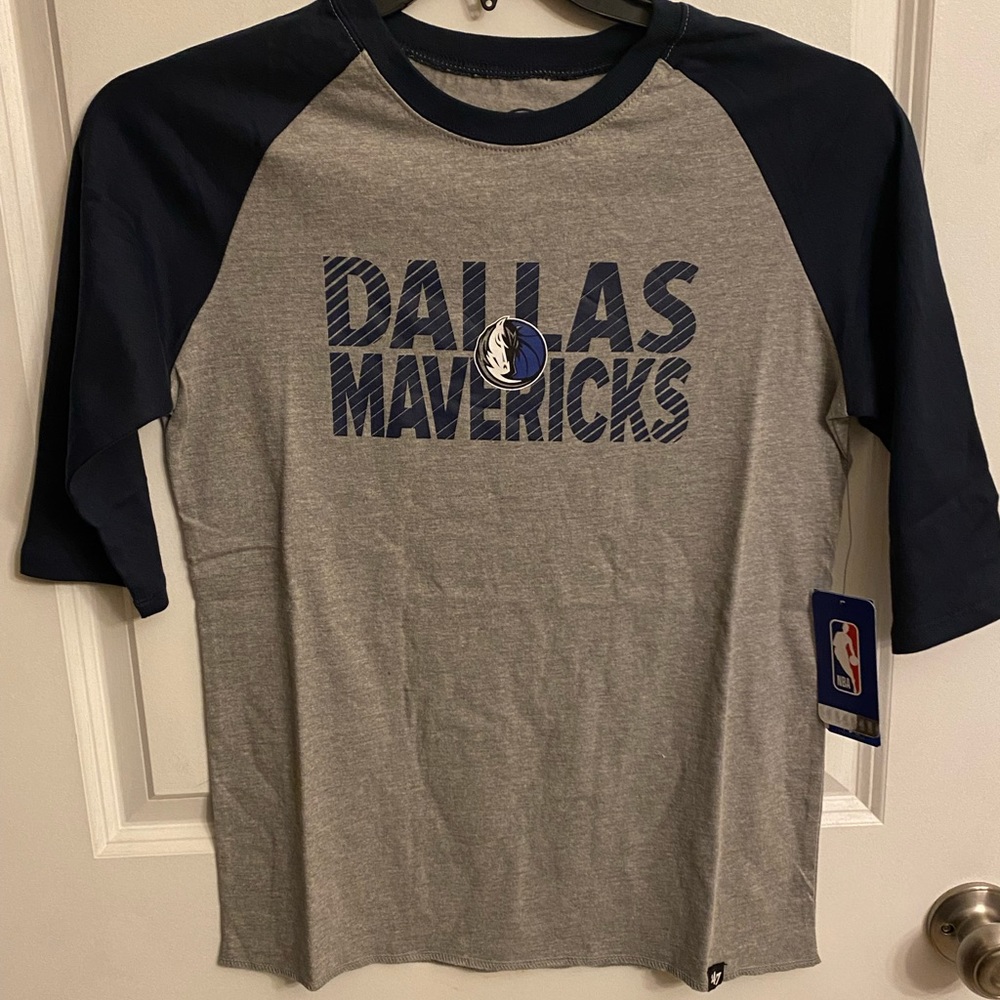 NWT Dallas Mavericks 47 Brand Youth Raglan